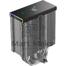 Кулер для процессора DEEPCOOL AK500S DIGITAL SE LGA20XX/1700/1200/115X/AM5/AM4 (12шт/кор, TDP 240W, PWM, Fan 120мм, 5 тепл. трубок, Copper Base, черный) RET (R-AK500S-BKADMN-GJD)
