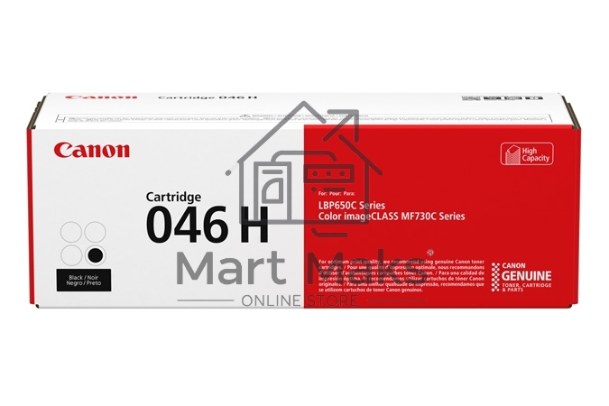 Картридж лазерный Canon 046 H BK 1254C002 черный (6300 стр.) для Canon i-SENSYS MF735Cx, i-SENSYS LBP653Cdw, i-SENSYS LBP654Cx, i-SENSYS MF732Cdw, i-SENSYS MF734Cdw