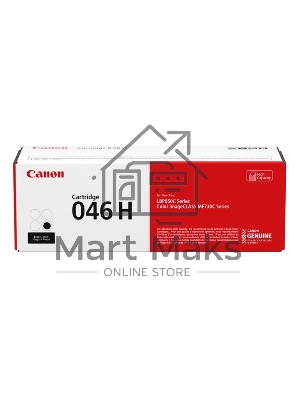 Картридж лазерный Canon 046 H BK 1254C002 черный (6300 стр.) для Canon i-SENSYS MF735Cx, i-SENSYS LBP653Cdw, i-SENSYS LBP654Cx, i-SENSYS MF732Cdw, i-SENSYS MF734Cdw