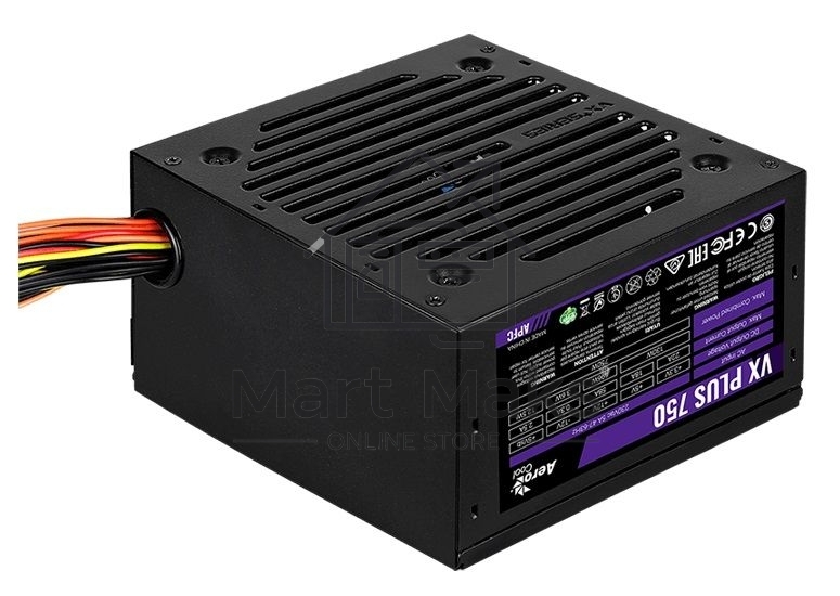 Блок питания Aerocool / Formula VX-750 PLUS, 750Вт 120мм, черный