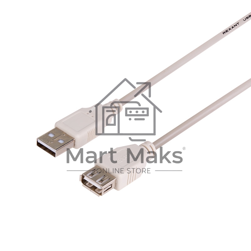 Кабель Rexant (18-1114) Шнур USB-А (male) - USB-A (female) 1.8M