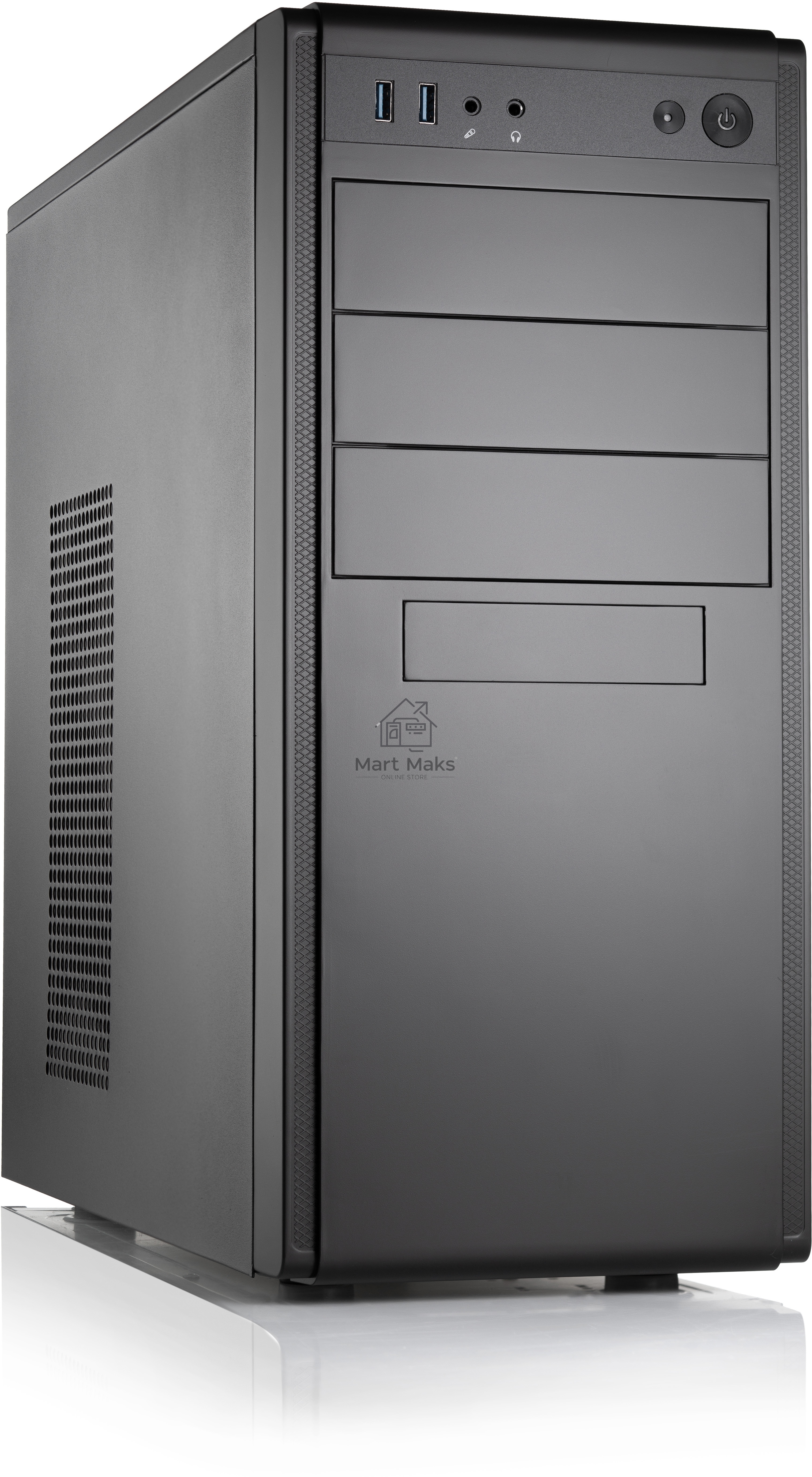 Компьютерный корпус Case Foxline FL-886 ATX case, black, w/o PSU, w/2xUSB3.0, w/o pwrcord, w/o FAN