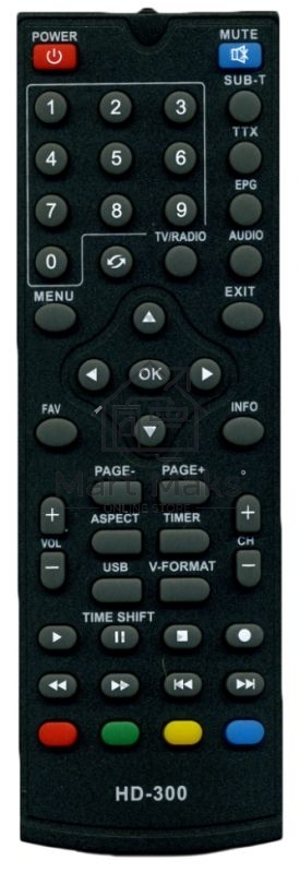 Ресивер эфирный цифровой DVB-T2 HD HD-300 металл, дисплей DOLBY DIGITAL, Сигнал