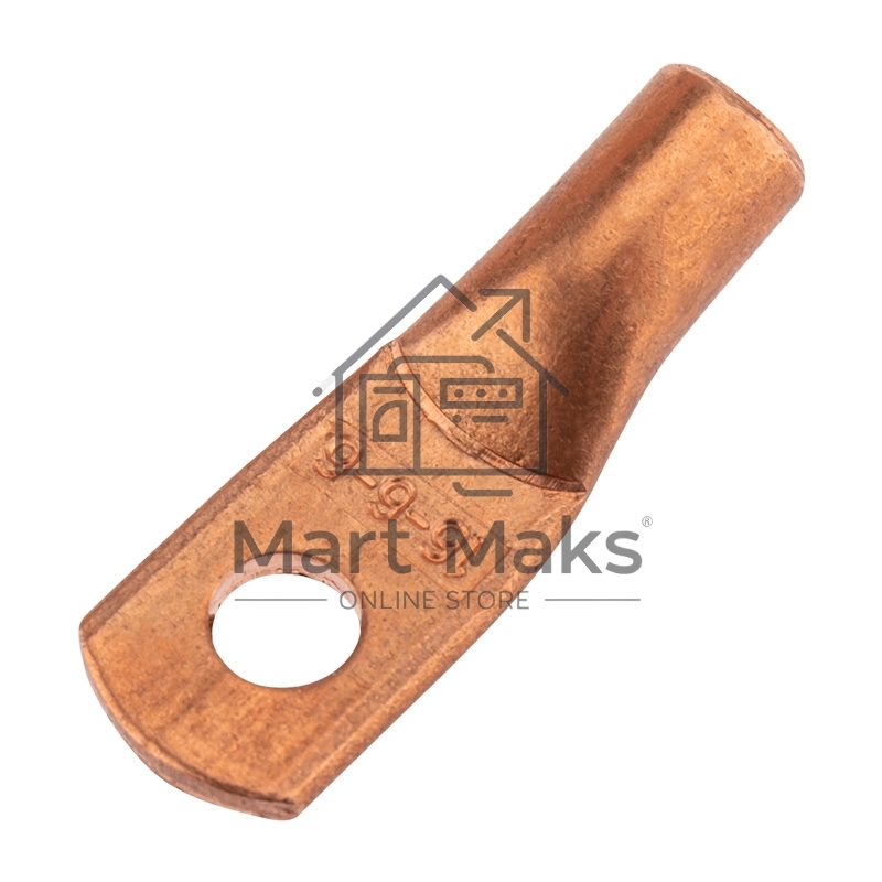 Наконечник медный ТМ 16-6-6 (16мм² - Ø6мм) (в упак. 5 шт.) Rexant