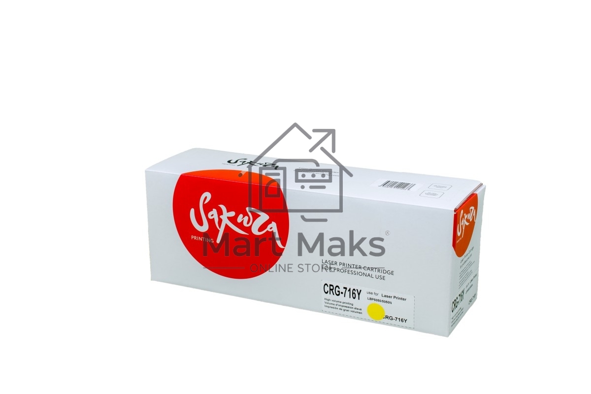 Картридж лазерный CRG716Y/CB542A для цветного лазерного принтера HP Color LJ CM1312MFP/CP1215/CP1515/CP1518/Canon i-SENSYS LBP 5050/MF8030CN/8050CN/HP Color LJ CM1312MFP/CP1215/CP1515/CP1518