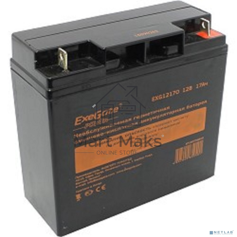 Батарея ExeGate EP160756RUS GP 12170/EXG12170 (12V 17Ah) клеммы под болт М5
