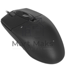 Мышь проводная A4Tech OP-730D черный, 1200 dpi, USB, кнопки - 4