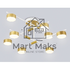 Потолочный светильник Ambrella light FL51751/8 WH/GD белый/золото GX53/8 max 12W 720*720*245