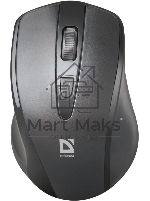 Мышь беспроводная Defender Datum MM-265 черный, 1600 dpi, радиоканал, USB, кнопки - 4
