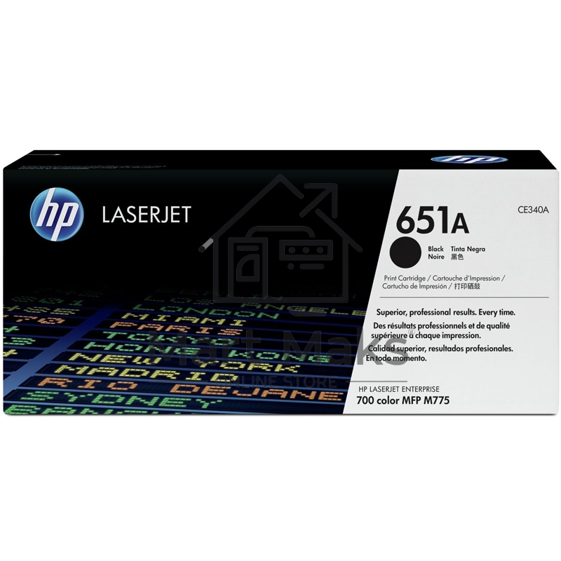Картридж лазерный HP CE340A 651A черный для LaserJet 700 Color MFP 775 13500стр.
