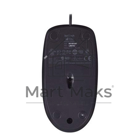 Мышь проводная Logitech M100/100R DARK/GREY (темно-серая/черная), 1000 dpi, USB, кнопки - 3