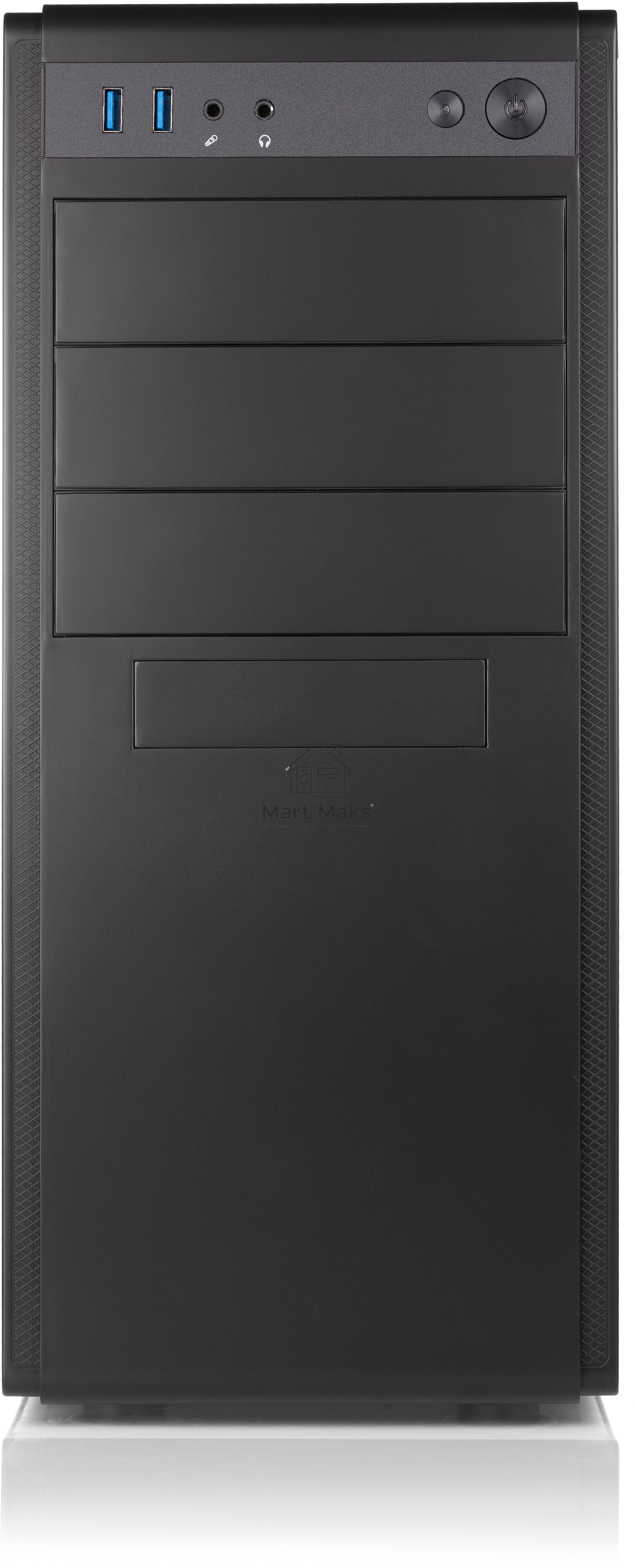 Компьютерный корпус Case Foxline FL-886 ATX case, black, w/o PSU, w/2xUSB3.0, w/o pwrcord, w/o FAN