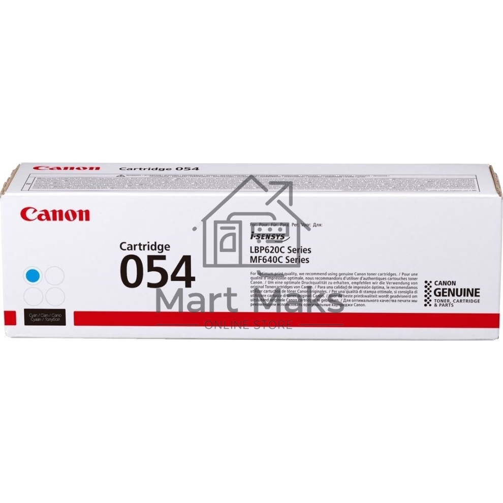 Картридж лазерный Canon 054 C (3023C002) голубой (1200 стр.) для Canon MF645Cx/MF643Cdw/MF641Cw/LBP623Cdw/621Cw
