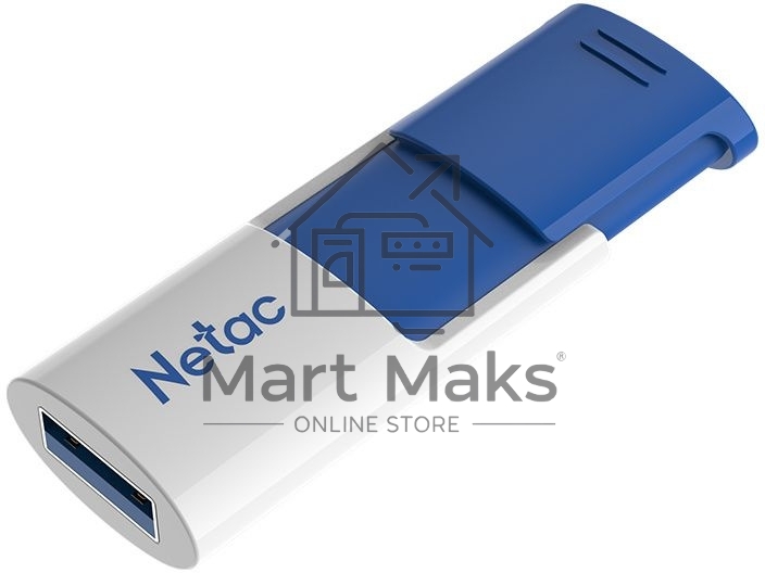 Флешка USB R/W R/W Netac 512Gb U182 NT03U182N-512G-30BL USB3.0 синий/белый