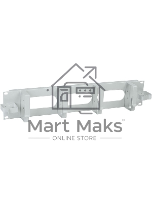 Кабельный органайзер ITK CO35-2M6R 2U 2 боковых горизонт. и 4 вертик. кольца, серый