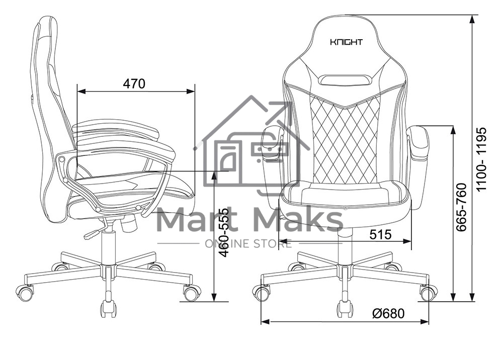 Кресло игровое Бюрократ VIKING 6 KNIGHT BR FABRIC коричневый, крестовина металл/пластик