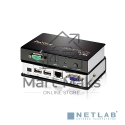 Переключатель ATEN CE700A-D(AT-G) Удлинитель, SVGA+KBD+MOUSE USB ATEN, 150 метр., HD-DB15+USB A-тип, Female, c KVM-шнуром USB 1.8м, Б.П. 220> 5.3V