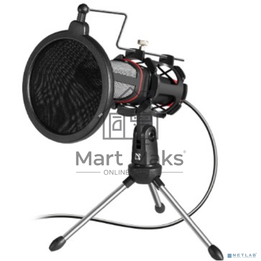 Микрофон Defender Forte GMC 300 3,5 мм, провод 1.5 м 64630
