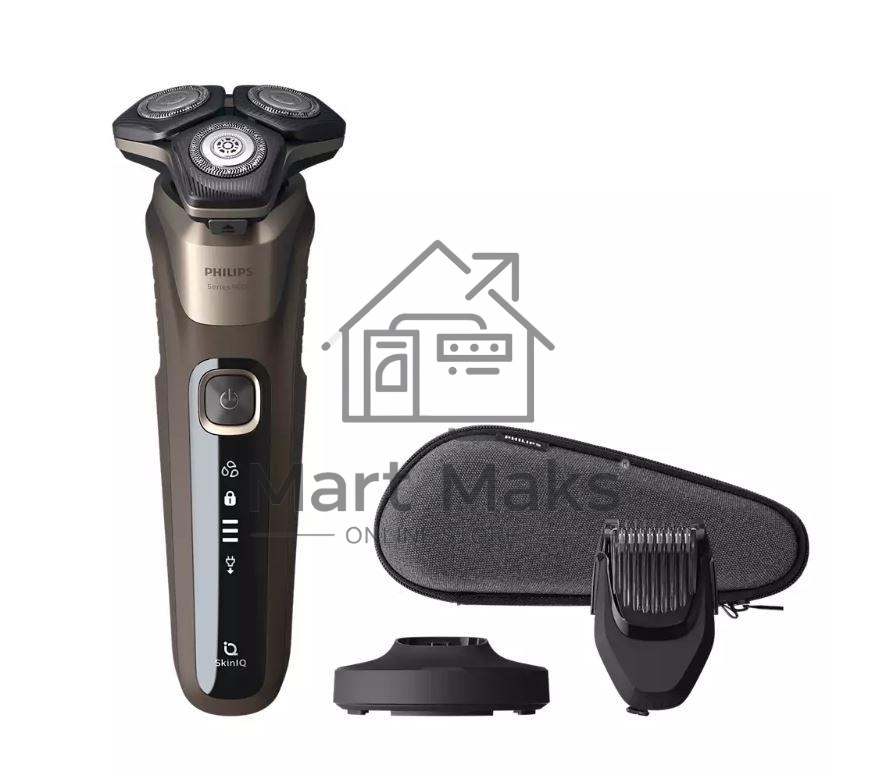 Электробритва Philips Тип роторная/Электропитание от аккумулятора/Время автономной работы 60 мин. коричневый S5898/35