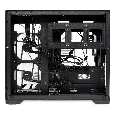 Компьютерный корпус HSPD F330, Panoramic Mini-tower, черный, TG, 0.5 SPCC, 3x120мм ARGB mATX, mITX 160/400/200мм 1x2.5