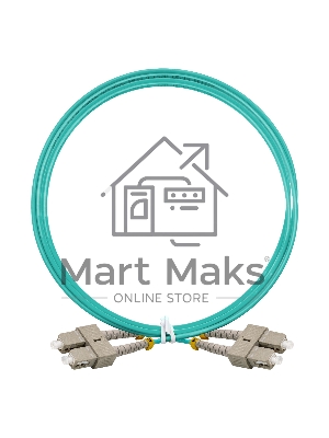 Патч-корд волоконно-оптический ExeGate FC-D-503-SC-SC-2M-LSZH (Шнур ВО MM 50/125 (OM3), SC/UPC-SC/UPC, Duplex, LSZH, 2м)