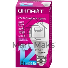 Лампа светодиодная ОНЛАЙТ 90116 OLL-A60-15-230-6.5K-E27-PROMO