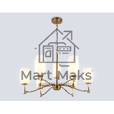 Люстра Ambrella light LH56054/6+3 BS/FR латунь/белый матовый E14*9 max 40W D765*1060