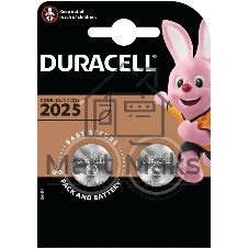 Элемент питания литиевый CR DL 2025 BP-2 (блист.2шт) Duracell Б0037272