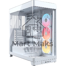Корпус Corsair iCUE Link 4500X LX-R RGB White, Midi-Tower, белый, 3 x 120 мм
