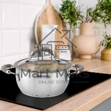 Кастрюля Rondell RDS-755 Balance 5 л 24 см, нержавеющая сталь 18/10, с крышкой