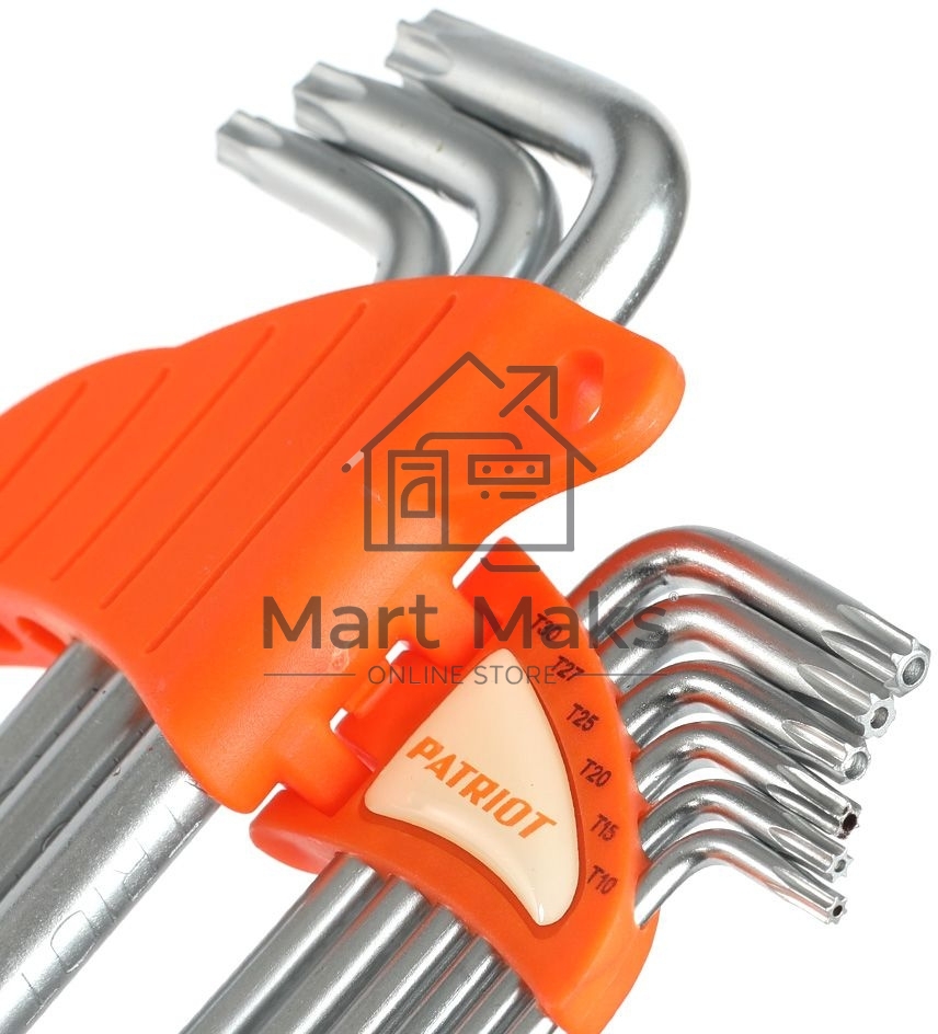 Набор ключей PATRIOT SKТ-9L, TORX, длинные, T10-T50, CRV, 9 шт