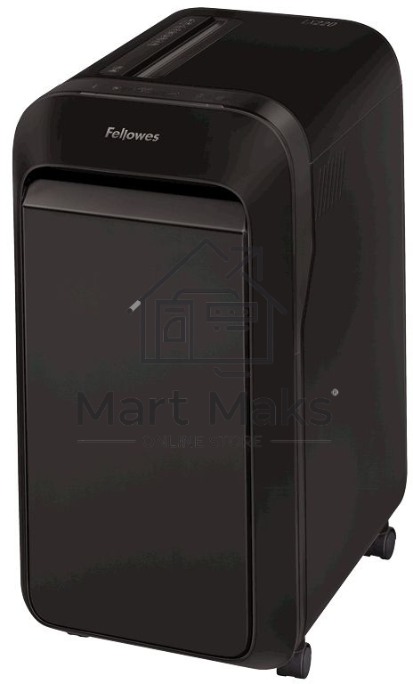 Шредер Fellowes PowerShred LX220 черный (секр.P-4)/перекрестный/20лист./30лтр./скрепки/скобы/пл.карты