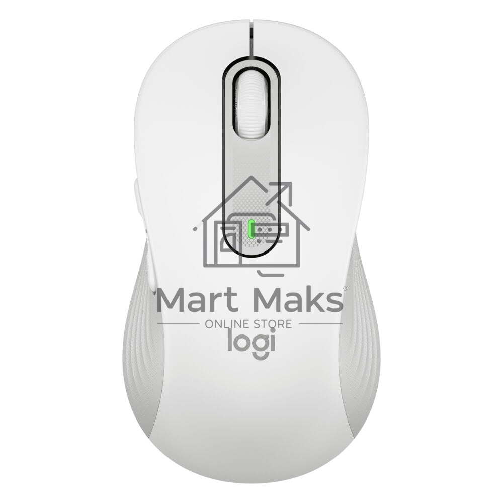 Мышь беспроводная Logitech Signature M650 L белый, 4000 dpi, радиоканал, Bluetooth, USB, кнопки - 5