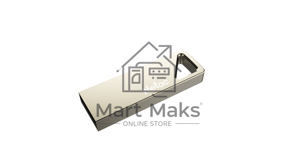 Флешка USB R/W R/W Netac U326 NT03U326N-008G-20PN 8Gb, USB2.0, металлическая плоская