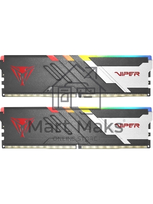 Оперативная память Patriot Viper Venom, DDR5, 32GB (2x16GB), 7200MHz, CL34, DIMM, с радиаторами, RGB, черный