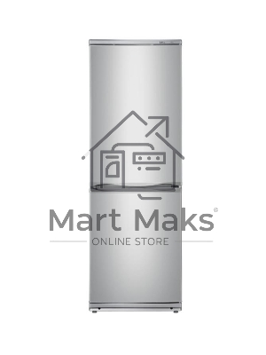 Холодильник Atlant XM-4012-080 серебристый двухкамерный 201/101л морозилка снизу