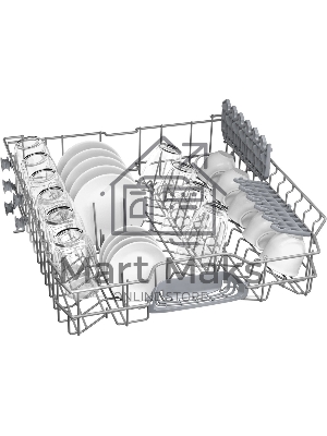 Встраиваемая посудомоечная машина Bosch SMV25CX10Q, черный, 59.8 см, 12 компл., 48 дБ, класс A+