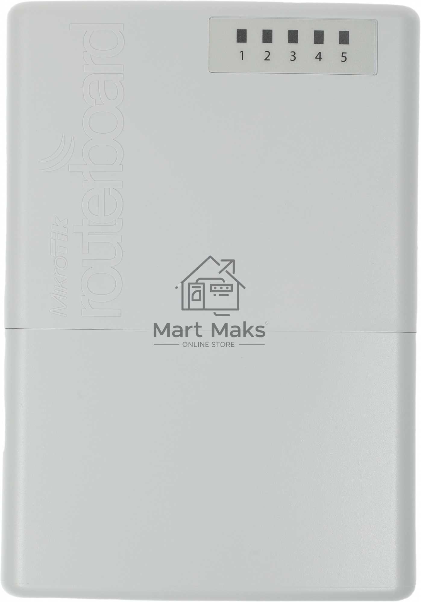 Маршрутизатор MikroTik RB750P-PBr2 PowerBox with 650MHz CPU, 64MB RAM, 5xLAN (four with PoE out), RouterOS L4, outdoor case, PSU, PoE, mounting set