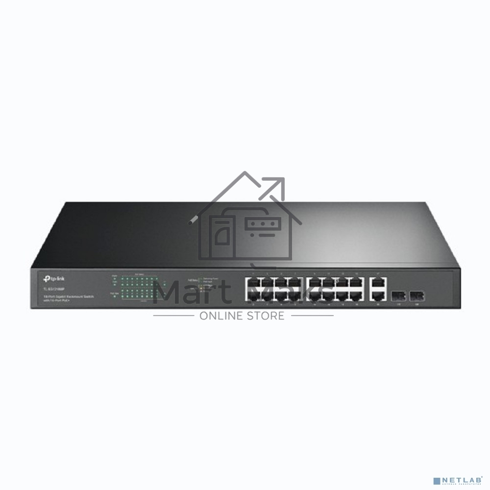 Коммутатор TP-Link TL-SG1218MP 18-портовый гигабитный коммутатор с 16 портами PoE+ SMB