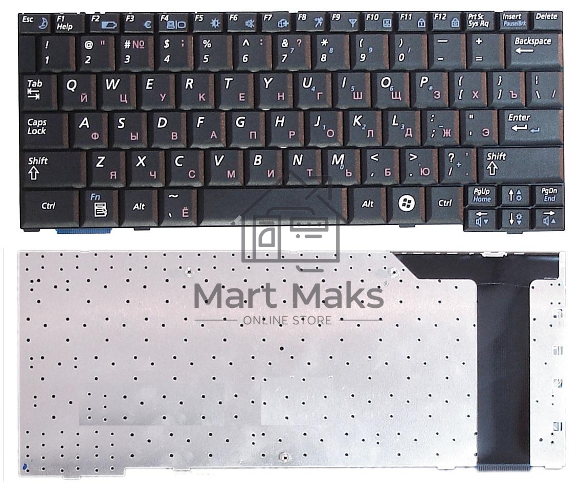 Клавиатура для ноутбука Samsung NC20, черная