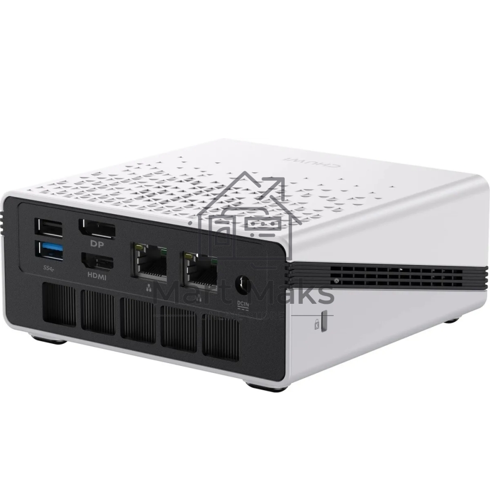 Компьютер Chuwi Ubox  AMD Ryzen 5 6600H(3.3Ghz)/16384Mb/512PCISSDGb/Int:AMD Radeon/BT/WiFi/war 1y/1.35kg/Iron Gray/Win11Pro + DDR5 (SODIMM MAX 64GB)(RAM slot*2)/USB2.0*1/USB3.2G1*3/Type-C*1(DP,PD)/HDMI*1/DP*1/RJ45*2/WIFI6,BT5.