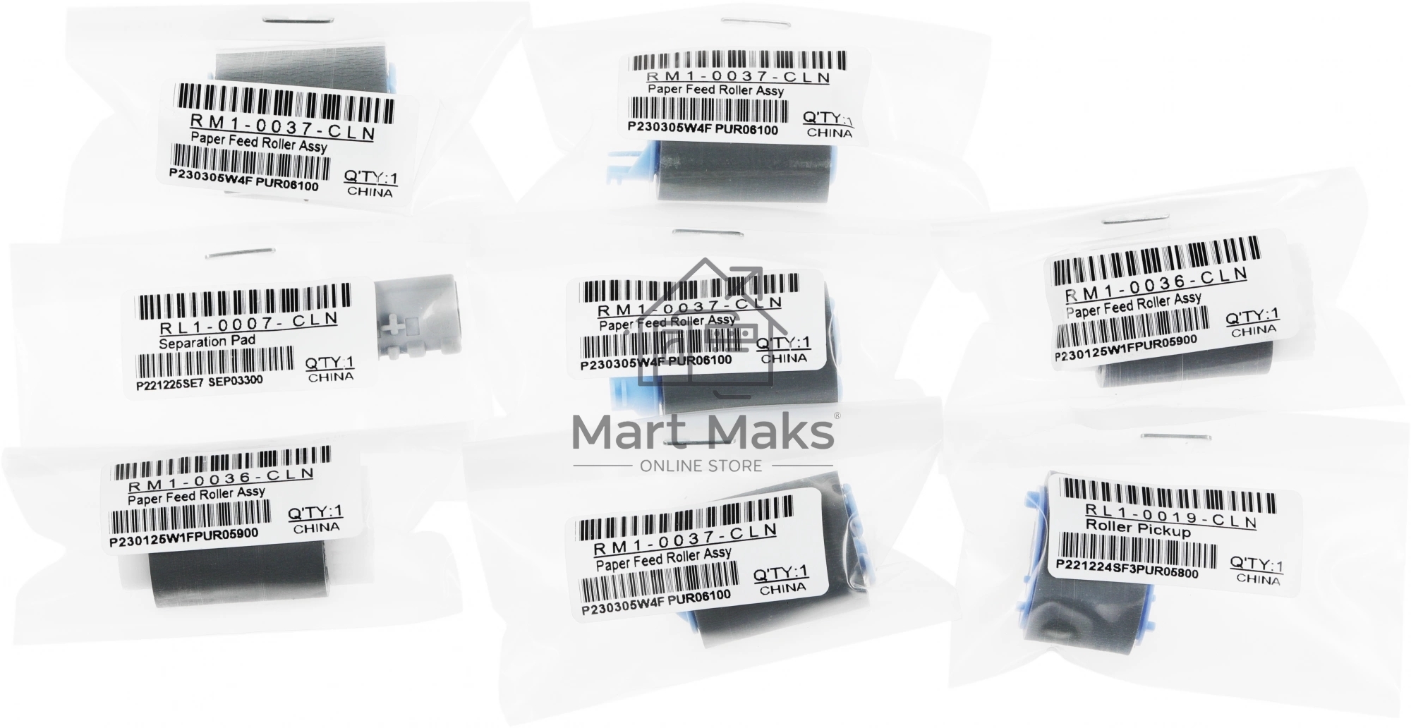 Комплект роликов Cactus CS-BRA-HP-LJ4250 (RM1-0699, RL1-0007, RM1-0036) для HP LJ 4200, 4300, 4250, 4350