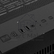 Компьютерный корпус HSPD F330, Panoramic Mini-tower, черный, TG, 0.5 SPCC, 3x120мм ARGB mATX, mITX 160/400/200мм 1x2.5
