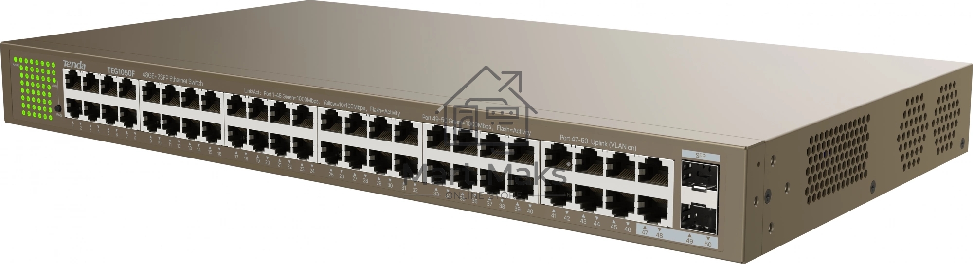 Коммутатор TENDATEG1050F 48PORT 1000M 2SFP