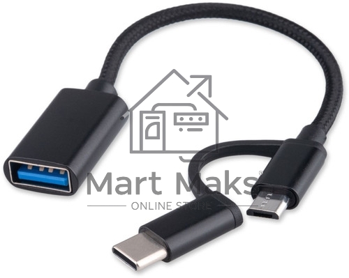 Адаптер USB OTG Type-C (CM/AF)