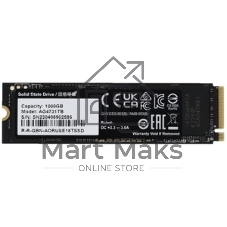 Твердотельный накопитель SSD Gigabyte M.2 2280 1TB AORUS Client SSD AG4731TB N PCI-Express 4.0 x4, NVMe 1.4 7300/6000 RTL, without heatsink