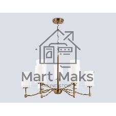 Люстра Ambrella light LH56054/6+3 BS/FR латунь/белый матовый E14*9 max 40W D765*1060