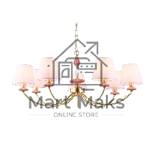 Люстра Ambrella light LH75025/7 GD/PI золото/розовый E14/7 max 40W D890*800