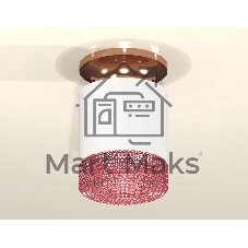 Светильник Ambrella Light XS7401143 SWH/PPG/PI белый песок/золото розовое полированное/розовый MR16 GU5.3(N7930, C7401, N7193)