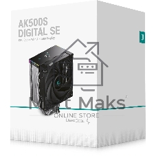Кулер для процессора DEEPCOOL AK500S DIGITAL SE LGA20XX/1700/1200/115X/AM5/AM4 (12шт/кор, TDP 240W, PWM, Fan 120мм, 5 тепл. трубок, Copper Base, черный) RET (R-AK500S-BKADMN-GJD)